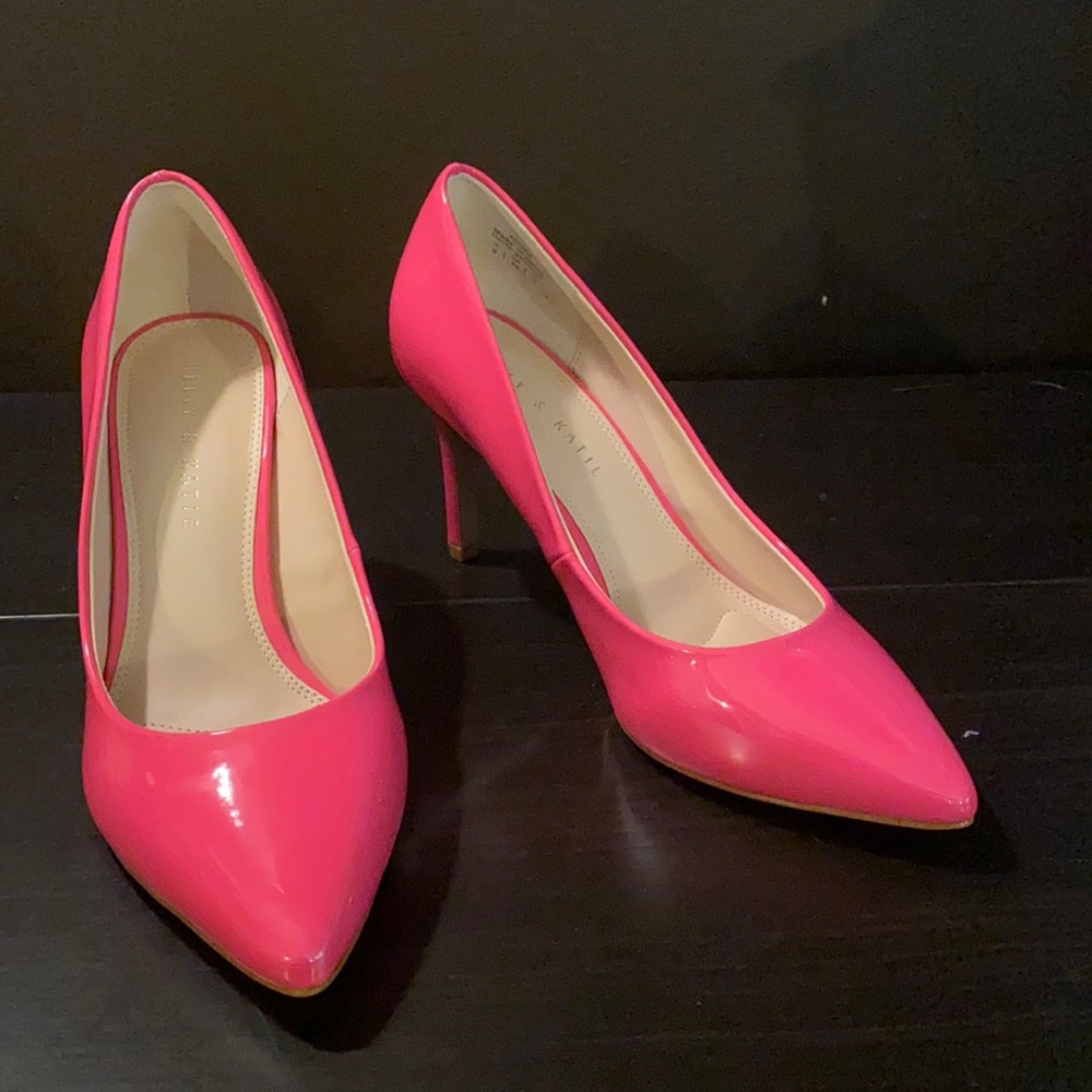 Baby hot pink Kelly & Katie heel, soft insole 028